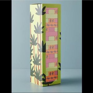 Anthropologie • Kendra Dandy Jumbo Jumbling Tower Wooden Block Game Boho Chic